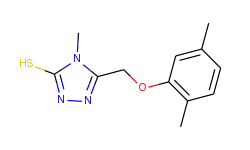 5-[(2,5-dimethylphenoxy)methyl]-4-methyl-4h-1,2,4-triazole-3-thiol