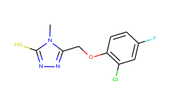 5-[(2-chloro-4-fluorophenoxy)methyl]-4-methyl-4h-1,2,4-triazole-3-thiol