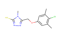 5-[(4-chloro-3,5-dimethylphenoxy)methyl]-4-methyl-4h-1,2,4-triazole-3-thiol