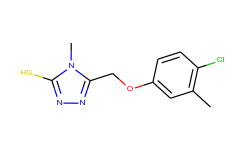 5-[(4-chloro-3-methylphenoxy)methyl]-4-methyl-4h-1,2,4-triazole-3-thiol