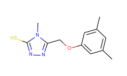 5-[(3,5-dimethylphenoxy)methyl]-4-methyl-4h-1,2,4-triazole-3-thiol