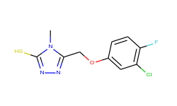 5-[(3-chloro-4-fluorophenoxy)methyl]-4-methyl-4h-1,2,4-triazole-3-thiol