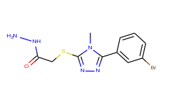 2-{[5-(3-bromophenyl)-4-methyl-4h-1,2,4-triazol-3-yl]thio}acetohydrazide