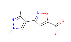 3-(1,3-dimethyl-1h-pyrazol-4-yl)isoxazole-5-carboxylic acid