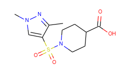 1-(1,3-dimethyl-1h-pyrazole-4-sulfonyl)-piperidine-4-carboxylic acid