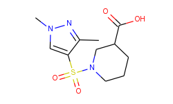 1-(1,3-dimethyl-1h-pyrazole-4-sulfonyl)-piperidine-3-carboxylic acid