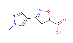 3-(1-methyl-1h-pyrazol-4-yl)-4,5-dihydro-isoxazole-5-carboxylic acid
