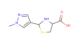 2-(1-methyl-1h-pyrazol-4-yl)-1,3-thiazolidine-4-carboxylic acid