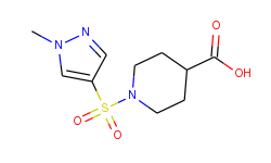 1-[(1-methyl-1h-pyrazol-4-yl)sulfonyl]piperidine-4-carboxylic acid