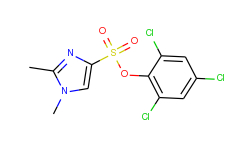 2,4,6-trichlorophenyl 1,2-dimethyl-1h-imidazole-4-sulfonate