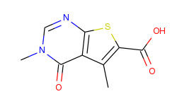 3,5-dimethyl-4-oxo-3,4-dihydro-thieno[2,3-d]-pyrimidine-6-carboxylic acid