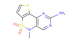 5-methyl-5h-pyrimido[5,4-c]thieno[2,3-e][1,2]-thiazin-2-amine 6,6-dioxide