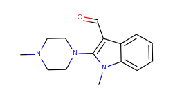 1-methyl-2-(4-methylpiperazino)-1h-indole-3-carbaldehyde