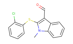 2-[(2-chlorophenyl)sulfanyl]-1-methyl-1h-indole-3-carbaldehyde