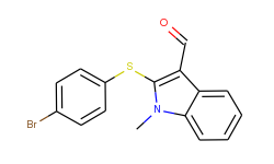 2-[(4-bromophenyl)sulfanyl]-1-methyl-1h-indole-3-carbaldehyde