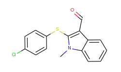 2-[(4-chlorophenyl)sulfanyl]-1-methyl-1h-indole-3-carbaldehyde