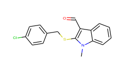 2-[(4-chlorobenzyl)sulfanyl]-1-methyl-1h-indole-3-carbaldehyde