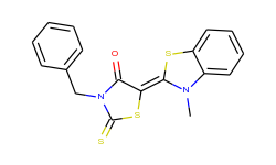 4-thiazolidinone,5-(3-methyl-2(3h)-benzothiazolylidene)-3-(phenylmethyl)-2-thioxo-