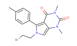 6-(2-bromoethyl)-1,3-dimethyl-5-(4-methylphenyl)-1h-pyrrolo[3,4-d]pyrimidine-2,4(3h,6h)-dione