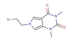 6-(2-bromo-ethyl)-1,3-dimethyl-1,6-dihydro-pyrrolo[3,4-d]pyrimidine-2,4-dione
