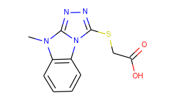 [(9-methyl-9h-[1,2,4]triazolo[4,3-a]benzimidazol-3-yl)thio]acetic acid