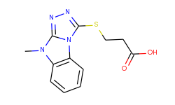 3-[(9-methyl-9h-[1,2,4]triazolo[4,3-a]-benzimidazol-3-yl)thio]propanoic acid