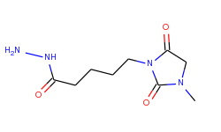 5-(3-methyl-2,5-dioxo-1-imidazolidinyl)-pentanohydrazide