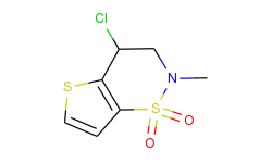 4-chloro-2-methyl-3,4-dihydro-2h-thieno-[2,3-e][1,2]thiazine 1,1-dioxide