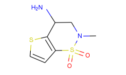 2-methyl-3,4-dihydro-2h-thieno[2,3-e][1,2]thiazin-4-amine 1,1-dioxide