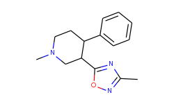 1-methyl-3-(3-methyl-1,2,4-oxadiazol-5-yl)-4-phenylpiperidine