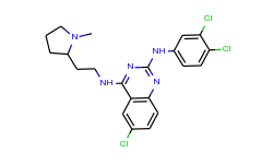 6-Chloro-N2-(3,4-dichlorophenyl)-N4-(2-(1-methyl-2-pyrrolidinyl)ethyl)-2,4-quinazolinediamine