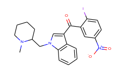 (2-Iodo-5-nitrophenyl)(1-((1-methylpiperidin-2-yl)methyl)-1H-Indol-3-yl)methanone