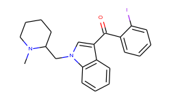 (2-Iodophenyl)(1-((1-methylpiperidin-2-yl)methyl)-1H-indol-3-yl)methanone