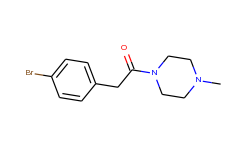 1-Bromo-4-(4-methylpiperazinocarbonylmethyl)benzene