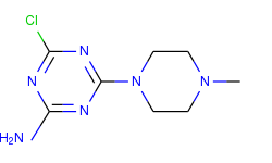 4-chloro-6-(4-methyl-1-piperazinyl)-1,3,5-triazin-2-amine
