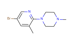 1-(5-bromo-3-methyl-2-pyridinyl)-4-methylpiperazine