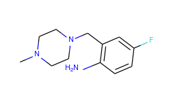 4-fluoro-2-[(4-methyl-1-piperazinyl)methyl]aniline