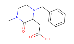 2-(1-benzyl-4-methyl-3-oxo-2-piperazinyl)-acetic acid