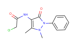 2-chloro-n-(1,5-dimethyl-3-oxo-2-phenyl-2,3-dihydro-1h-pyrazol-4-yl)acetamide