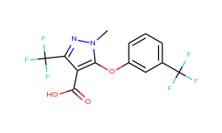 1-methyl-3-(trifluoromethyl)-5-[3-(trifluoro-methyl)phenoxy]-1h-pyrazole-4-carboxylic acid