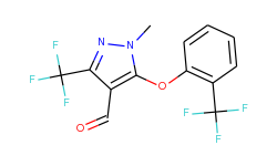 1-methyl-3-(trifluoromethyl)-5-[2-(trifluoro-methyl)phenoxy]-1h-pyrazole-4-carbaldehyde