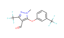 1-methyl-3-(trifluoromethyl)-5-[3-(trifluoro-methyl)phenoxy]-1h-pyrazole-4-carbaldehyde