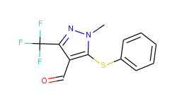 1-methyl-5-(phenylsulfanyl)-3-(trifluoromethyl)-1h-pyrazole-4-carbaldehyde
