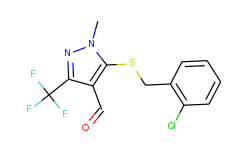 5-[(2-chlorobenzyl)sulfanyl]-1-methyl-3-(trifluoromethyl)-1h-pyrazole-4-carbaldehyde