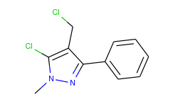 5-chloro-4-(chloromethyl)-1-methyl-3-phenyl-1h-pyrazole