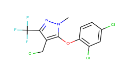 4-(chloromethyl)-5-(2,4-dichlorophenoxy)-1-methyl-3-(trifluoromethyl)-1h-pyrazole