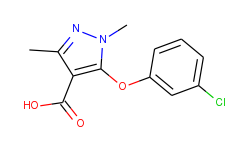 5-(3-chlorophenoxy)-1,3-dimethyl-1h-pyrazole-4-carboxylic acid