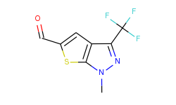 1-methyl-3-(trifluoromethyl)-1h-thieno-[2,3-c]pyrazole-5-carbaldehyde