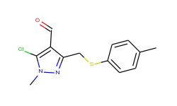 5-chloro-1-methyl-3-{[(4-methylphenyl)sulfanyl]-methyl}-1h-pyrazole-4-carbaldehyde