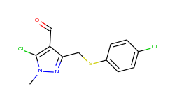 5-chloro-3-{[(4-chlorophenyl)sulfanyl]methyl}-1-methyl-1h-pyrazole-4-carbaldehyde